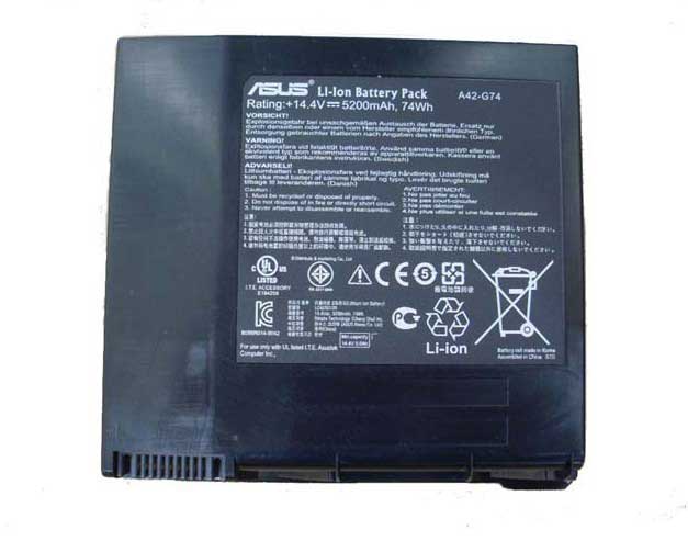 Original 8 Zellen 5200mAh Akku Asus A42-G74 ICR18650-26F