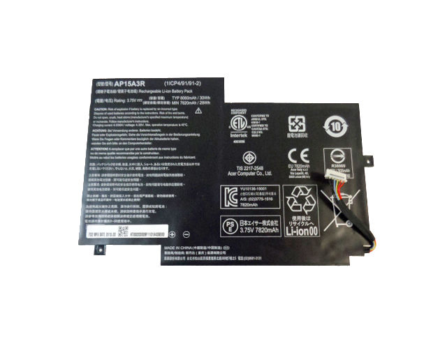 Original 8060mAh 30Whr 3 Zellen Akku Acer AP15A3R KT.00203.009