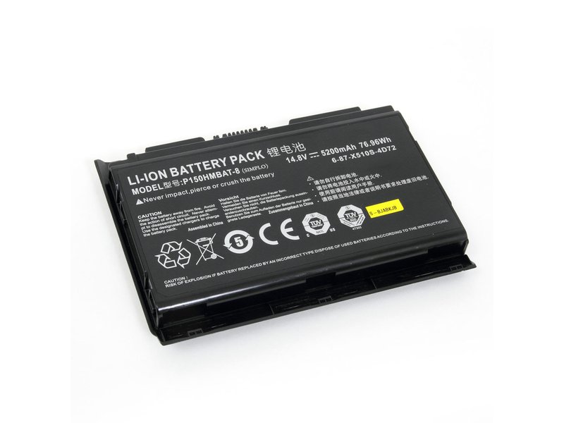 Original 5200mAh 76.96Whr 8-Zellen Akku Clevo 6-87-X510S