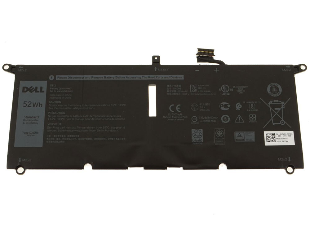 Original Dell 0DXGH8 DXGH8 Akku 52Wh 6500mAh