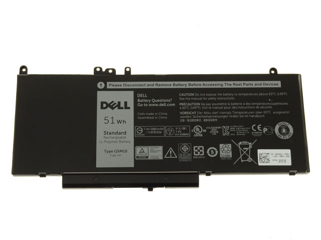 Original 51Wh 4-Zellen Dell G5M10 0G5M10 8V5GX WYJC2 Akku