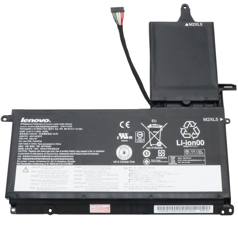 Original 4250mAh 63Whr Akku Lenovo ThinkPad S530 S540